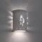 Luxury Lighting Asavva 10.5in. High Kokopelli Ceramic Outdoor Wall Light, Paintable Textured White Bisque 410-89 WTX u/d-7-17 - alternate 1